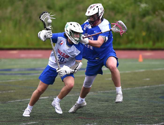 Oregon high school boys lacrosse 2022 all star game Taylor Balkom 9